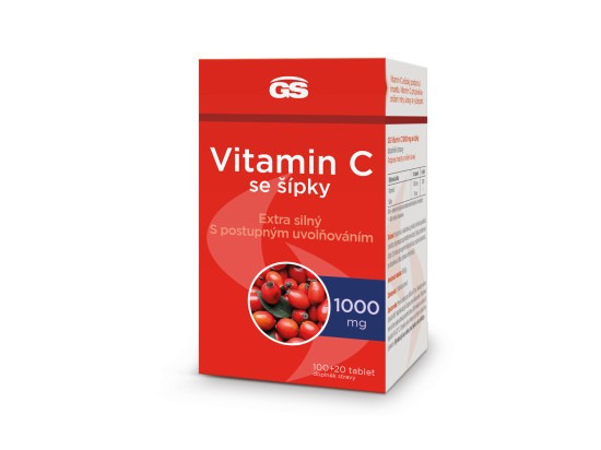 GS Vitamin C 1000mg se šípky tbl.100+20