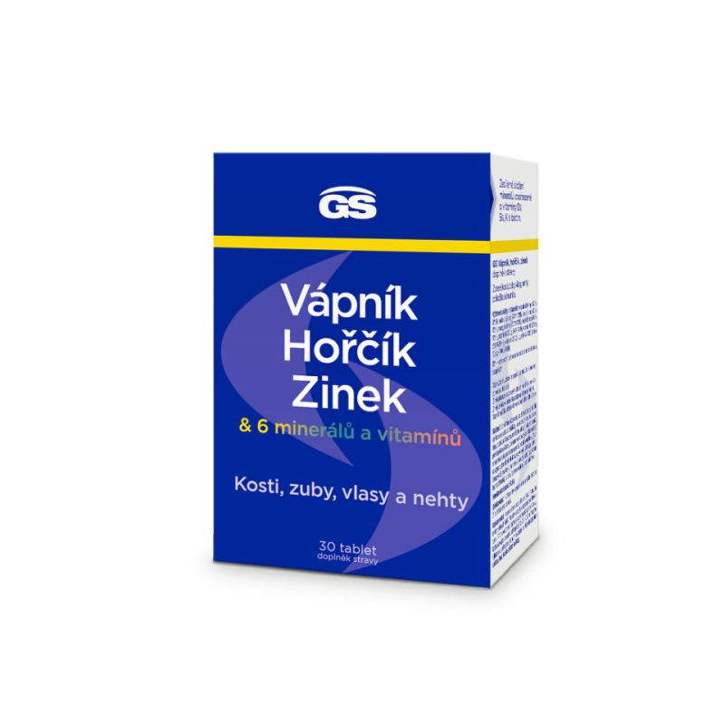 GS Vápník hořčík zinek 30 tablet