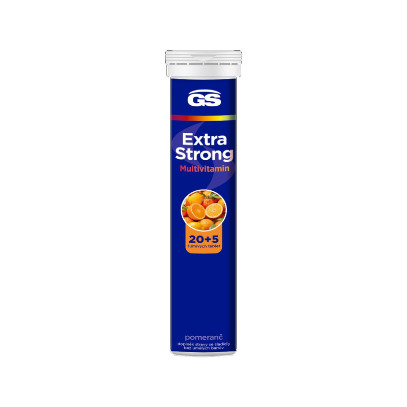 GS Extra strong multivitamin pomeranč 20 + 5 šumivých tablet