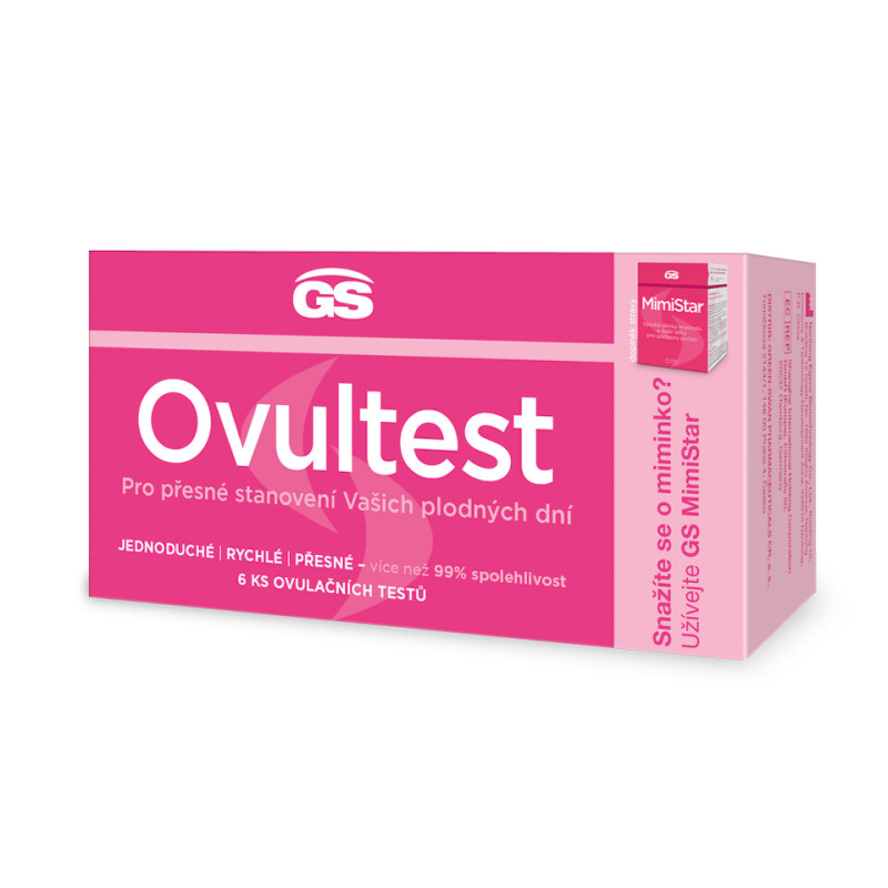 GS Ovultest ovulační testy 6 kusů