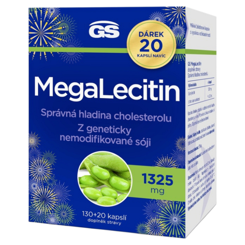 GS MegaLecitin 130 + 20 kapslí NAVÍC