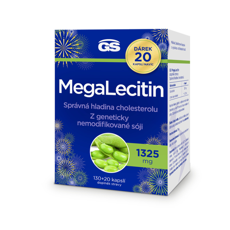 GS MegaLecitin 130 + 20 kapslí NAVÍC