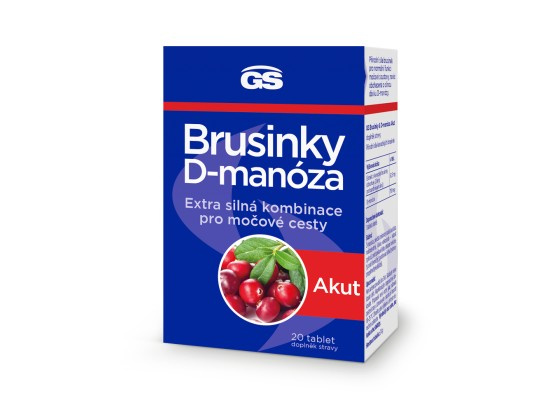 GS Brusinky & D-manóza Akut 20 tablet
