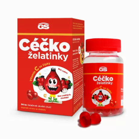 GS Céčko se šípky želatinky bez cukru 50ks