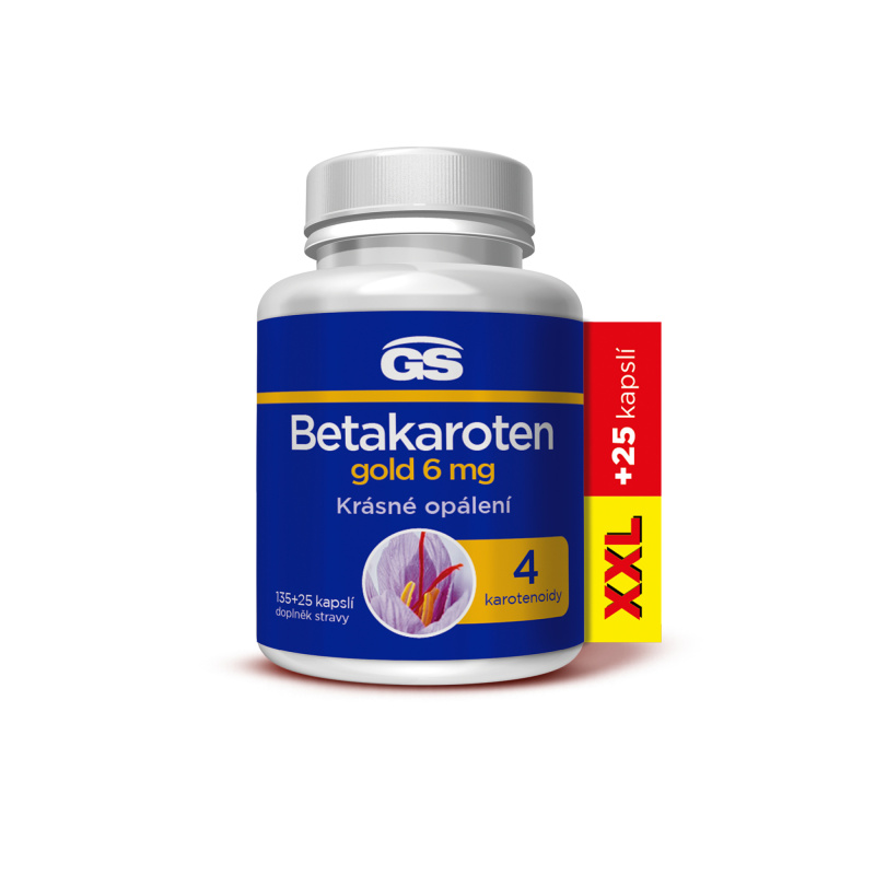 GS Betakaroten gold 6 mg XXL  135 + 25 kapslí
