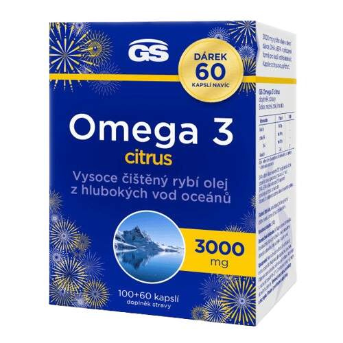 GS Omega 3 citrus 100+60 kapslí NAVÍC