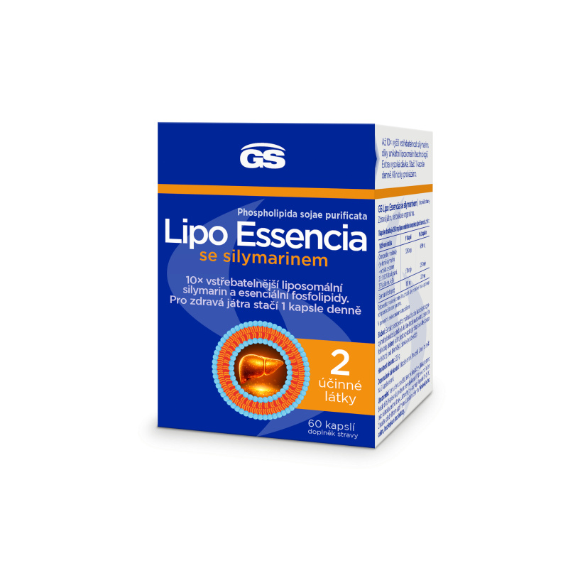 GS Lipo Essencia se silymarinem 60 kapslí