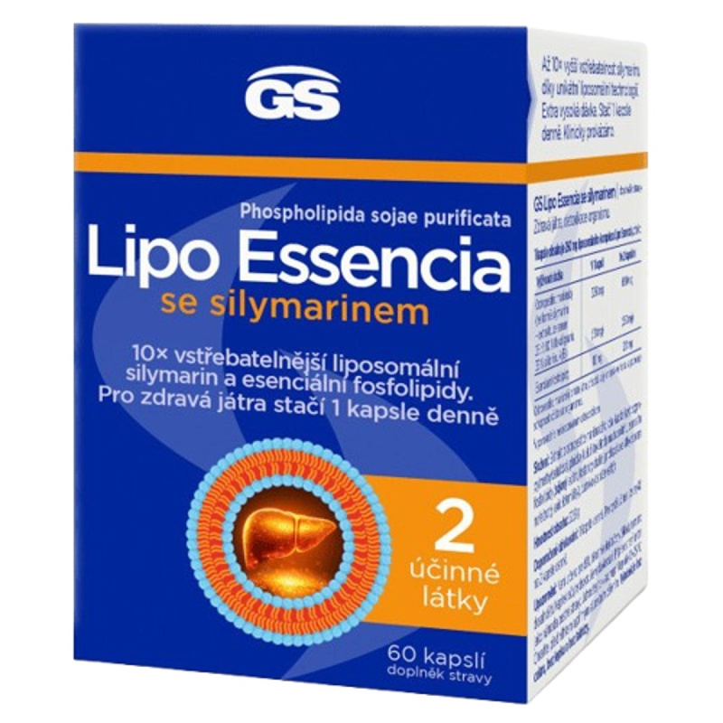 GS Lipo Essencia se silymarinem 60 kapslí