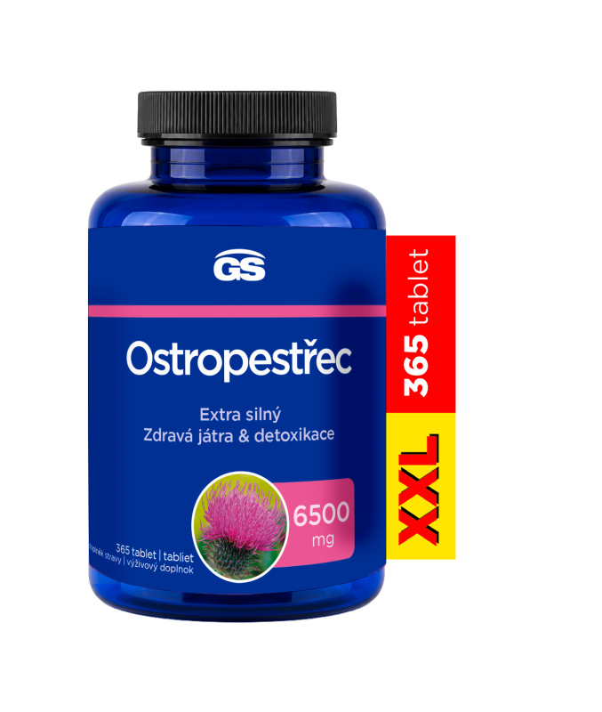 GS Ostropestřec XXL 6500 mg 365 tablet
