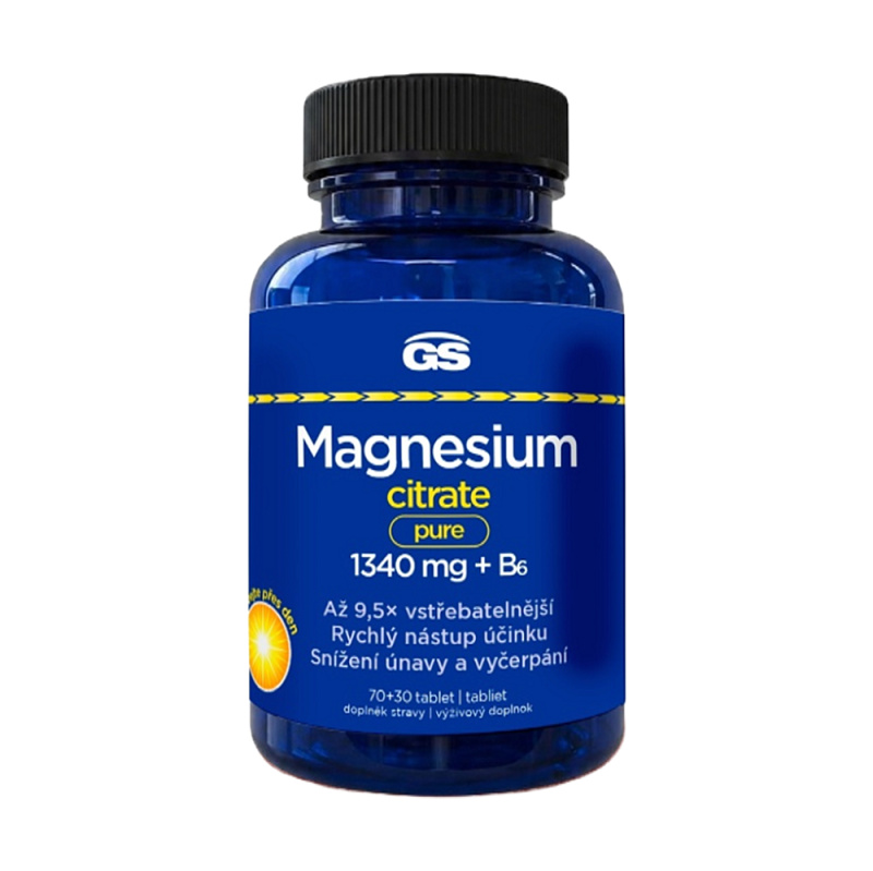 GS Magnesium citrate pure + B6 70 + 30 tablet