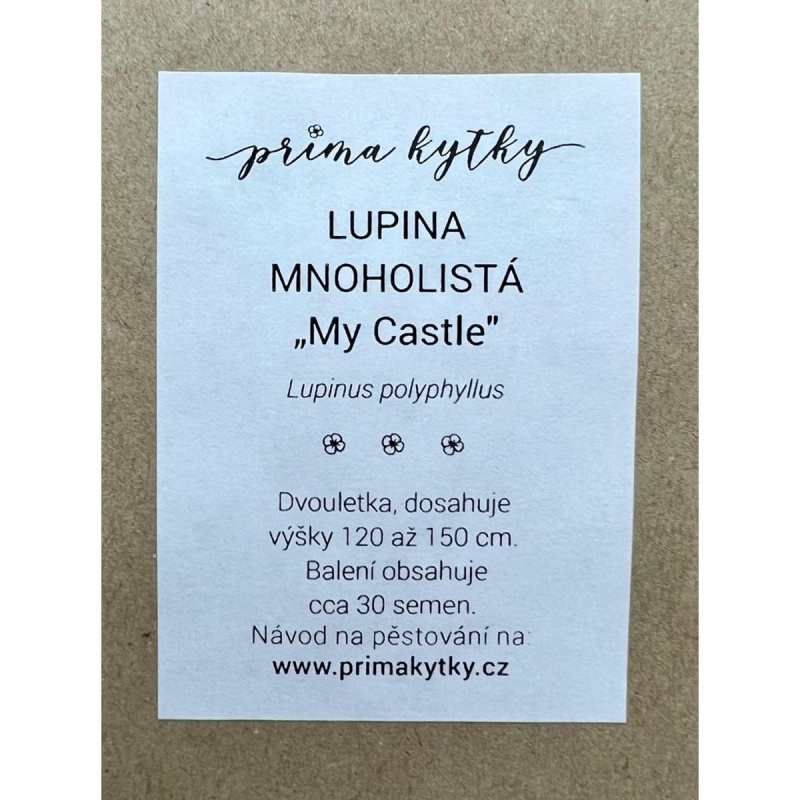 Prima kytky Lupina mnoholistá "My Castle"