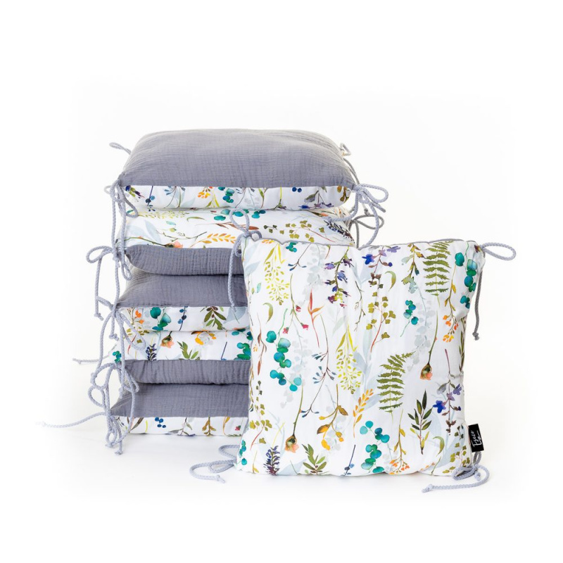T-TOMI Polštářkový mantinel Spring meadow, 6ks