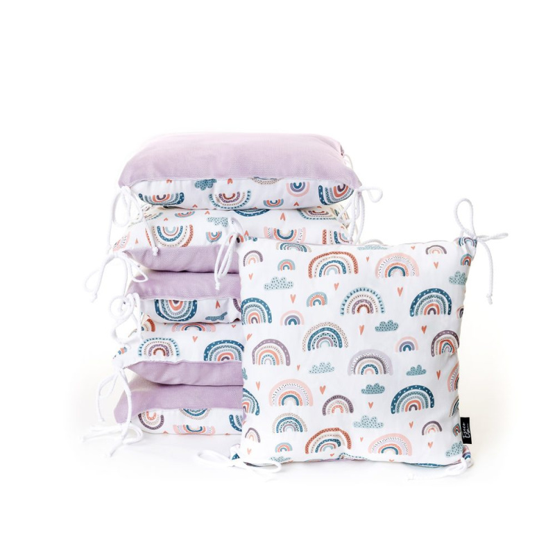 T-TOMI Polštářkový mantinel Rainbow, 6ks