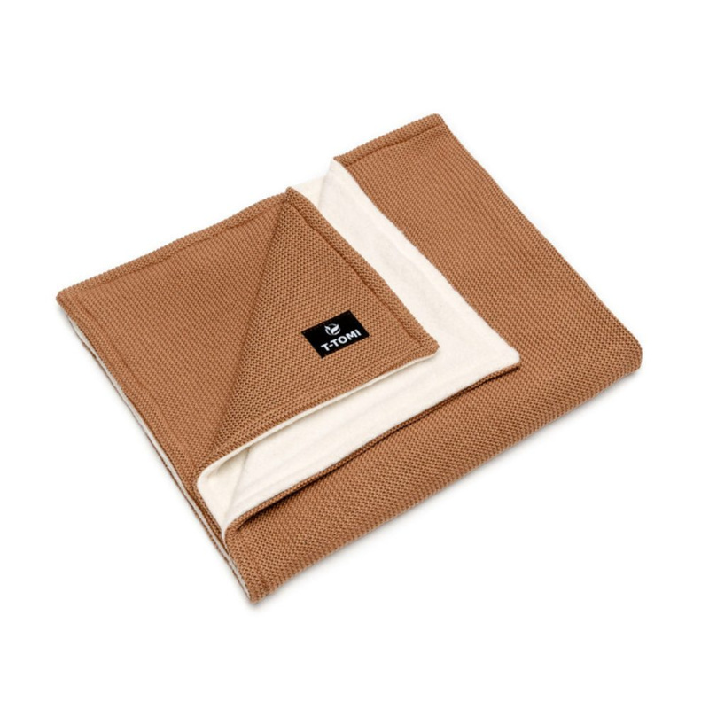 T-Tomi Pletená deka Winter, Mocca waves