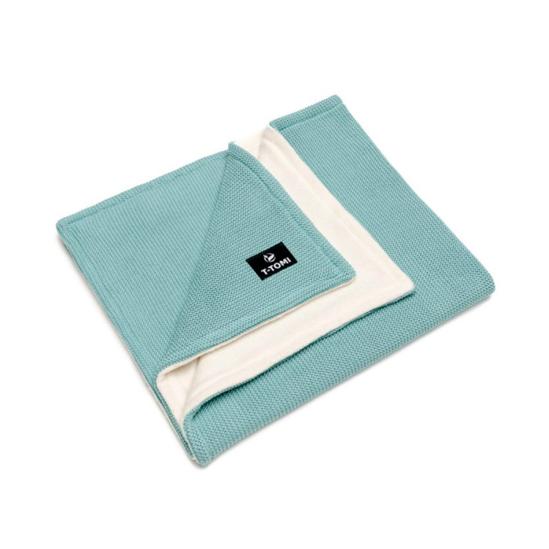 T-tomi Pletená deka WARM Mint waves
