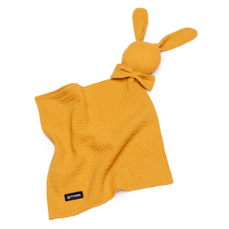 T-TOMI BIO Mušelínový usínáček Mustard/ Hořčičná