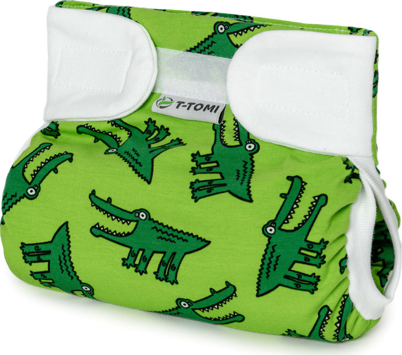 T-TOMI Ortopedické abdukční kalhotky - suchý zip Crocodiles 5-9 kg