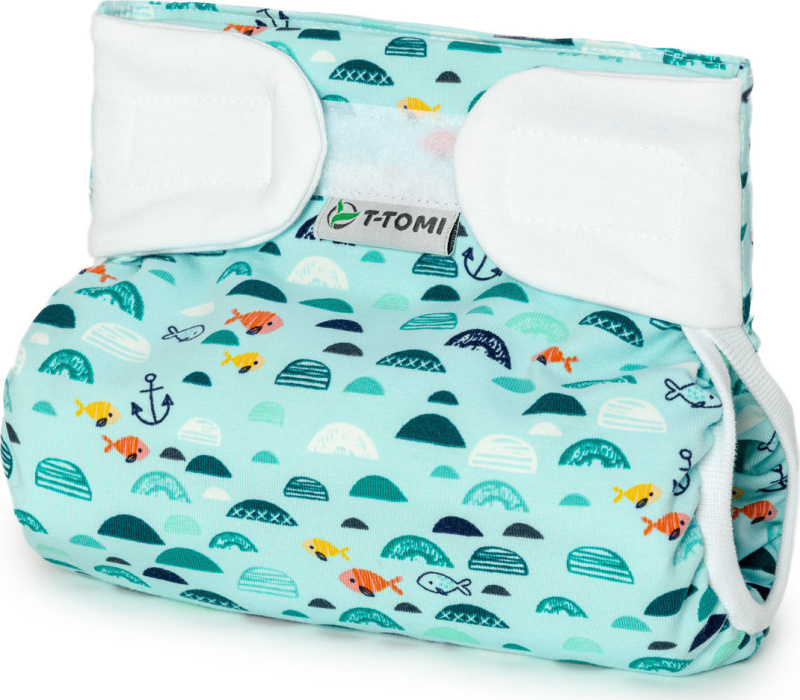 T-TOMI Ortopedické abdukční kalhotky - suchý zip Green sea 5- 9 kg