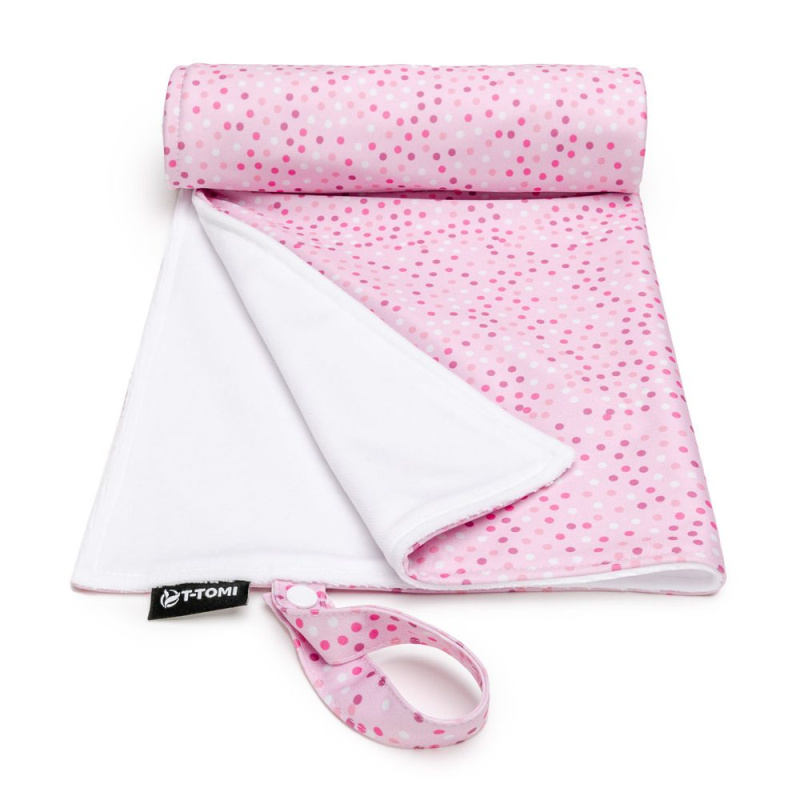 T-TOMI Changing Pad Pink Dots pratelná přebalovací podložka 50 x 70 cm 1 ks
