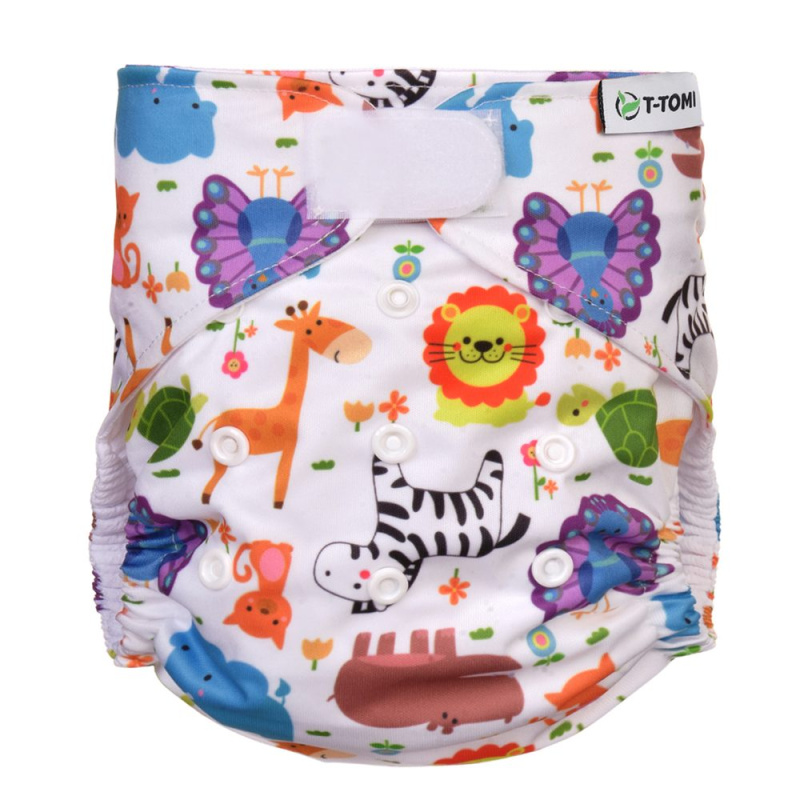 T-tomi Kapsová plena AIO suchý zip 3-15 kg 1 ks zoo