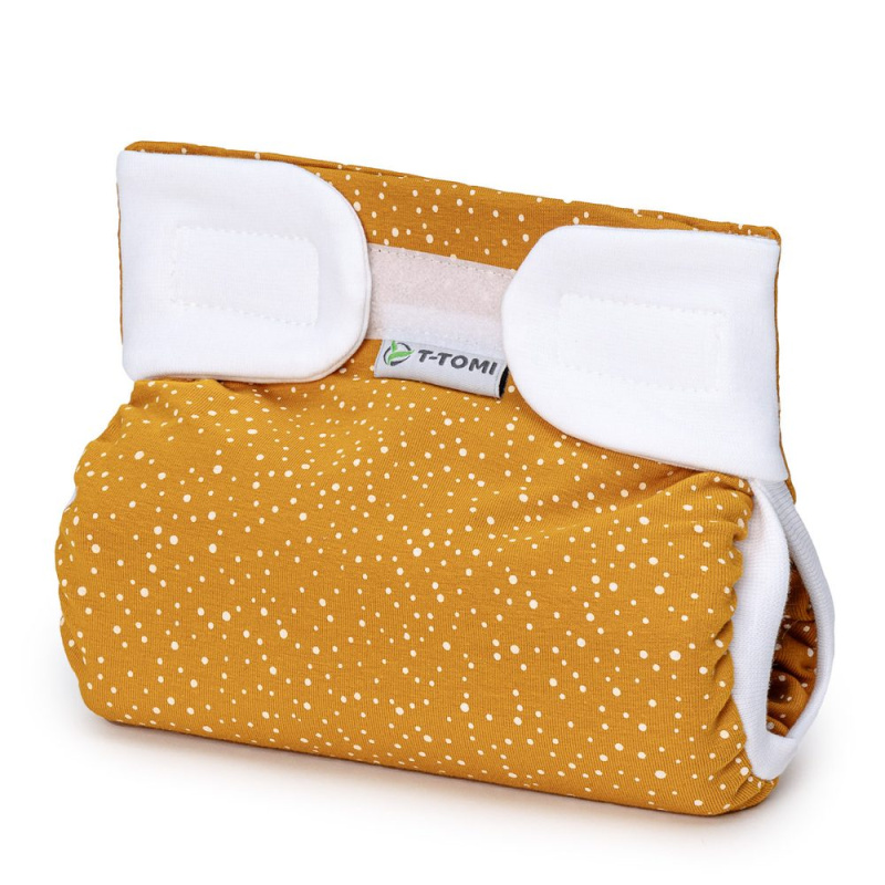 T-TOMI Ortopedické abdukční kalhotky - suchý zip Mustard do 3 kg