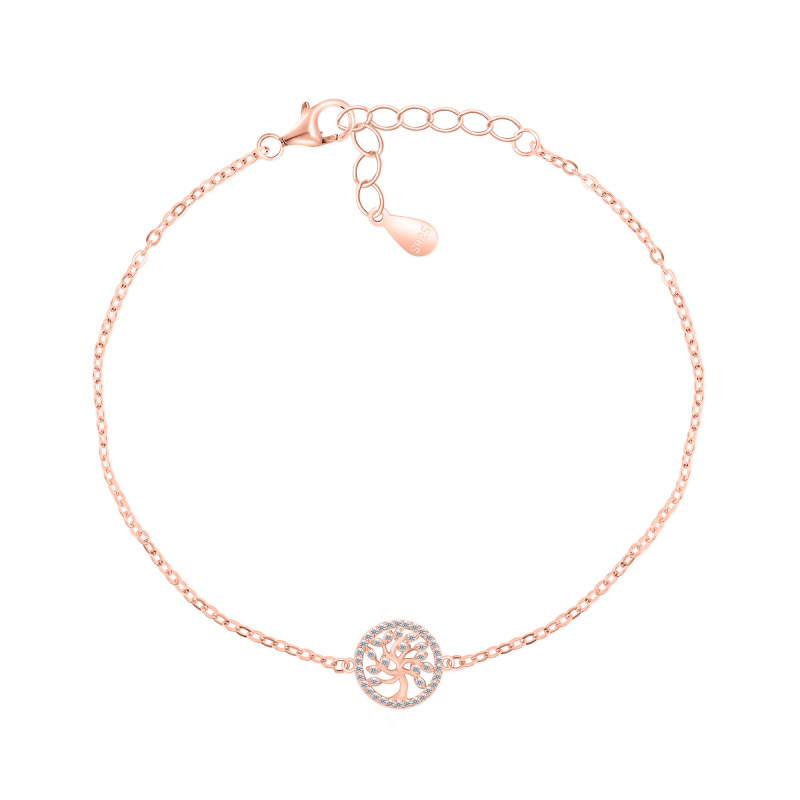 Brilio Silver Oblíbený bronzový náramek Strom života BRC55R