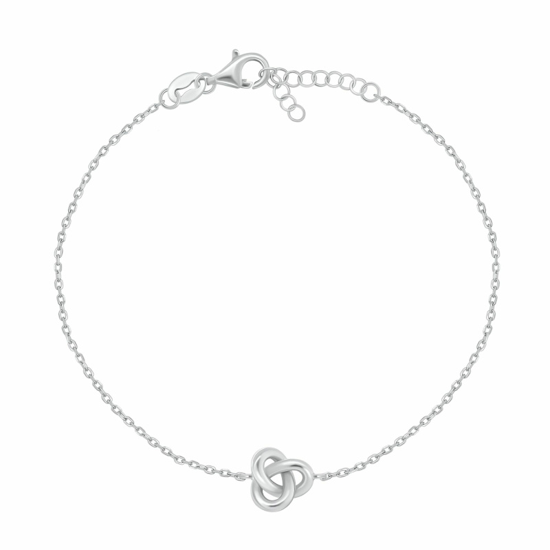 Brilio Silver Stříbrný náramek pro ženy Triquetra BRC186W