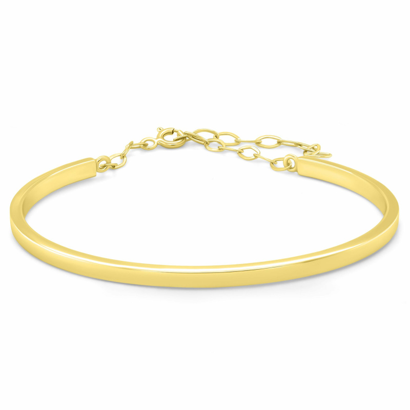 Brilio Silver Luxusní pozlacený pevný náramek BRC234Y