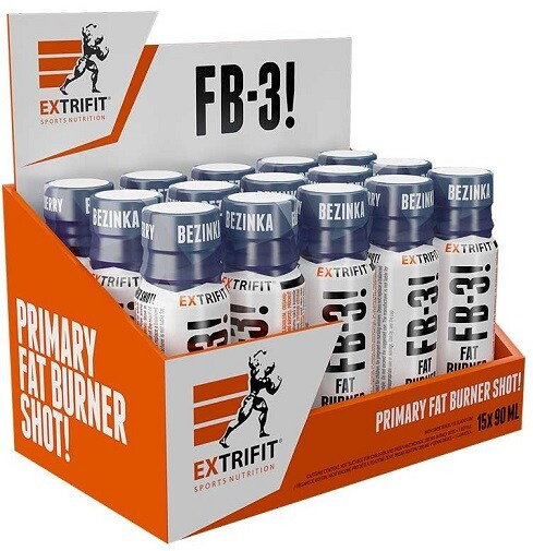 Extrifit FB-3! Fat Burner Shot 90 ml - bezinka