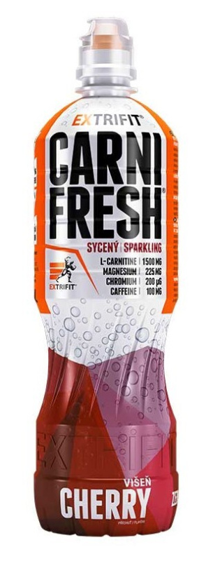 Extrifit Carnifresh, s kofeinem, 850 ml Příchuť: Višeň sycené