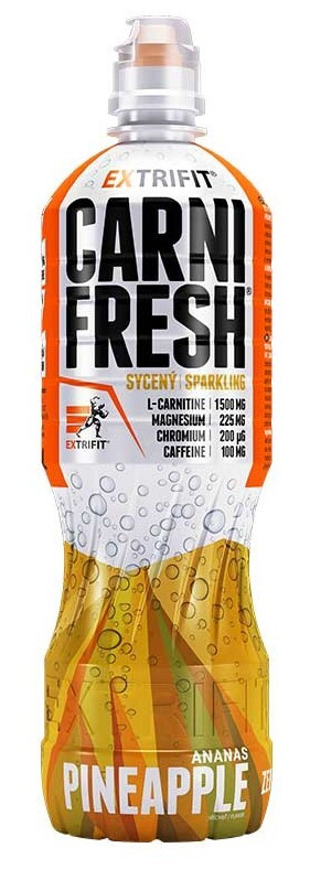 Extrifit Carnifresh, s kofeinem, 850 ml Příchuť: Ananas sycené