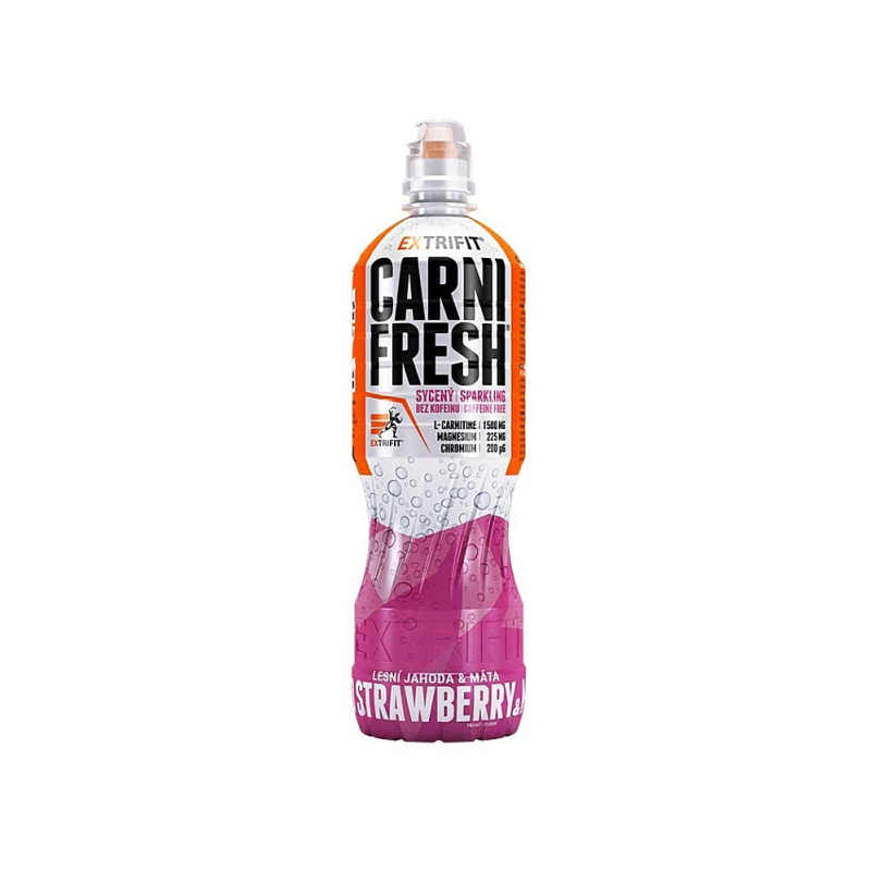 Extrifit Carnifresh Sparkling Caffeine free 850 ml - lesní jahoda/máta