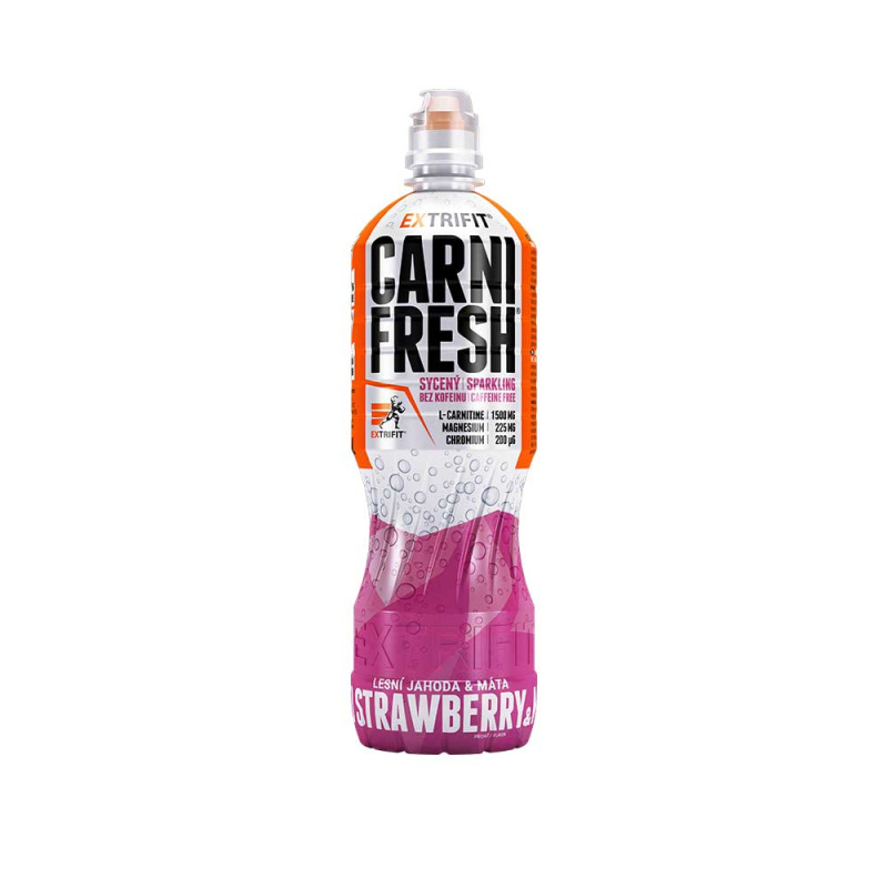 Extrifit Carnifresh Sparkling Caffeine free 850 ml - lesní jahoda/máta