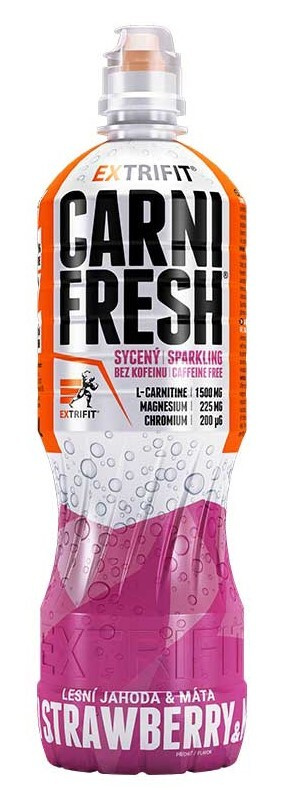 Extrifit Carnifresh Sparkling Caffeine free 850 ml - lesní jahoda/máta