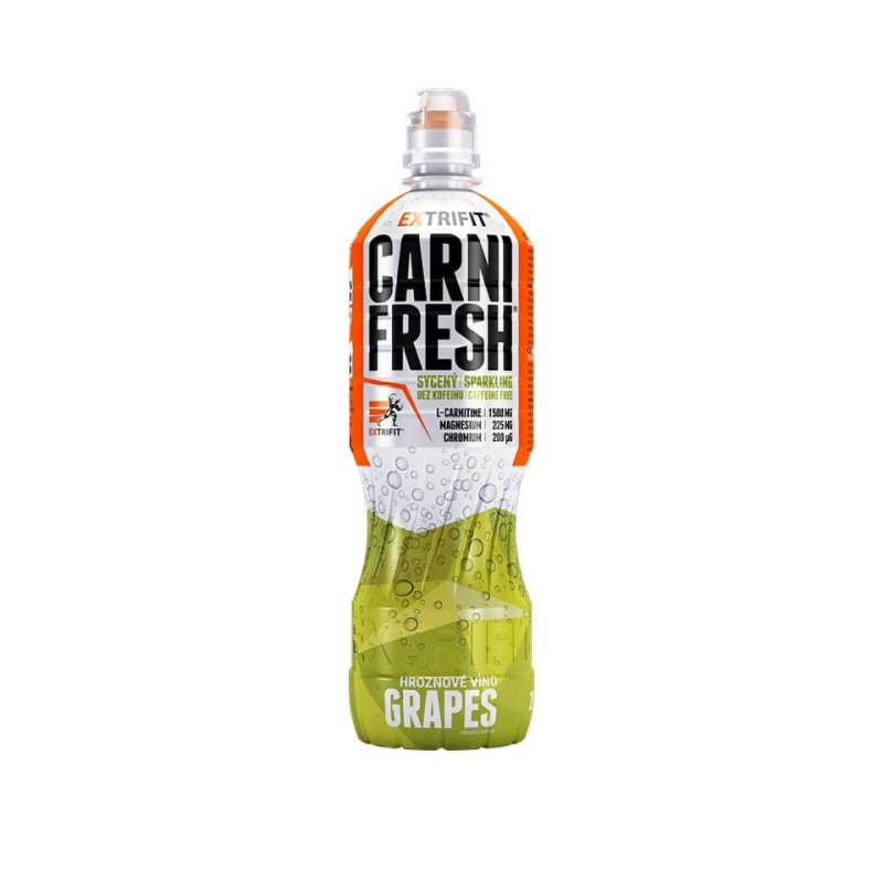 Extrifit Carnifresh Sparkling Caffeine free 850 ml - hroznové víno