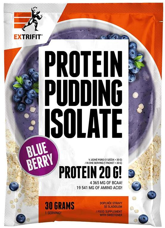 Extrifit Protein Pudding Isolate 30 g - borůvka