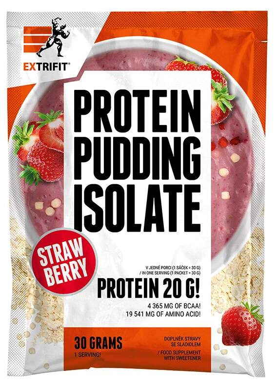 Extrifit Protein Pudding Isolate 30 g - jahoda
