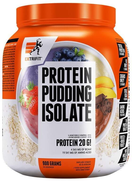 Extrifit Protein Pudding Isolate 900 g - borůvka