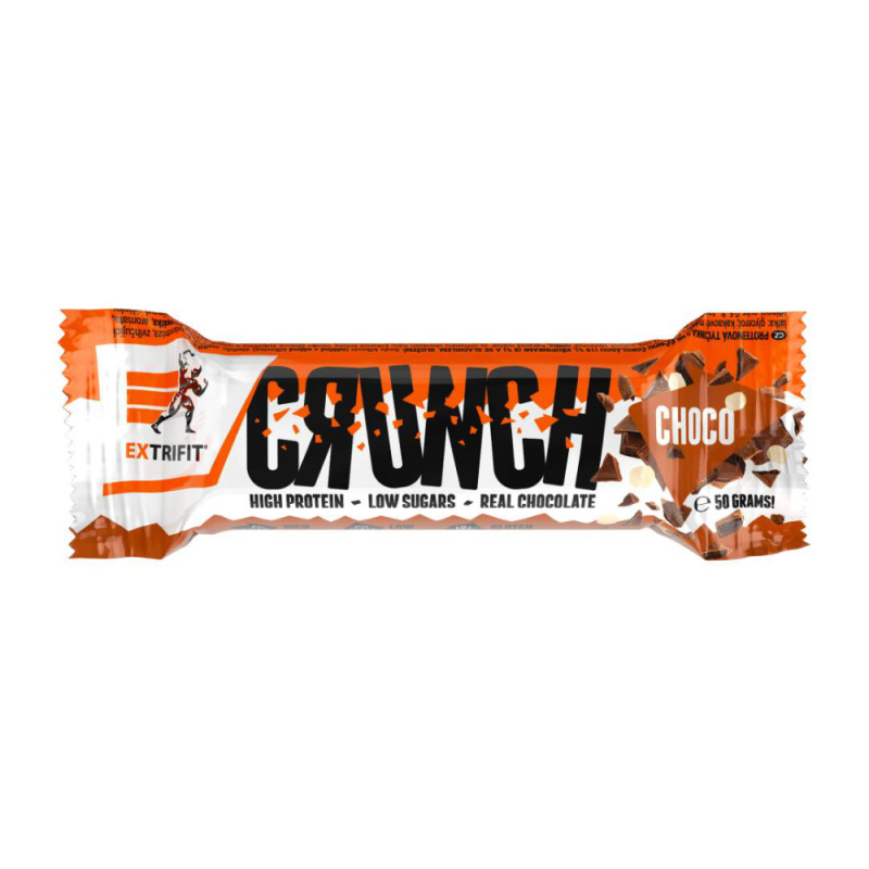 Extrifit Protein Bar Crunch 50 g - čokoláda
