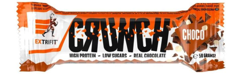 Extrifit Protein Bar Crunch 50 g - čokoláda
