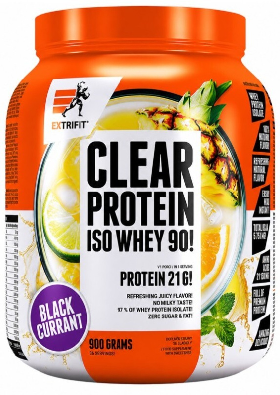 Extrifit Clear Protein Iso Whey 90! 900 g black currant