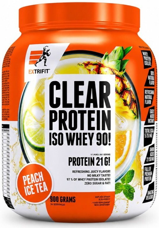 Extrifit Clear Protein Iso Whey 90! 900 g - Peach Ice Tea