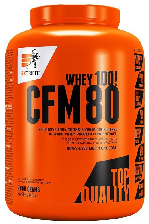 Extrifit CFM Instant Whey 80 2000 g - jahoda/banán