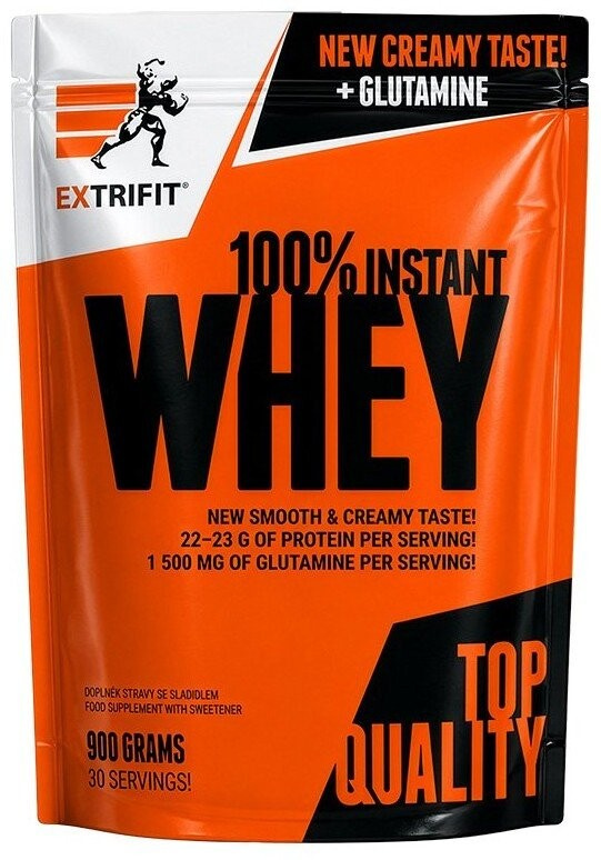 Extrifit 100% Whey Protein 900 g strawberry shake