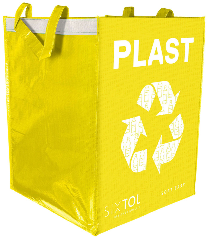 Sixtol Sort Easy - taška na tříděný odpad - plast, 300 x 300 x 400 mm, 36 l