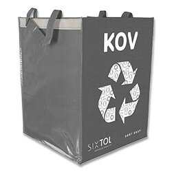 Sixtol Sort Easy - taška na tříděný odpad - kov, 300 x 300 x 400 mm, 36 l