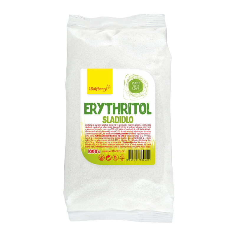 WOLFBERRY Erythritol v sáčku 1000 g