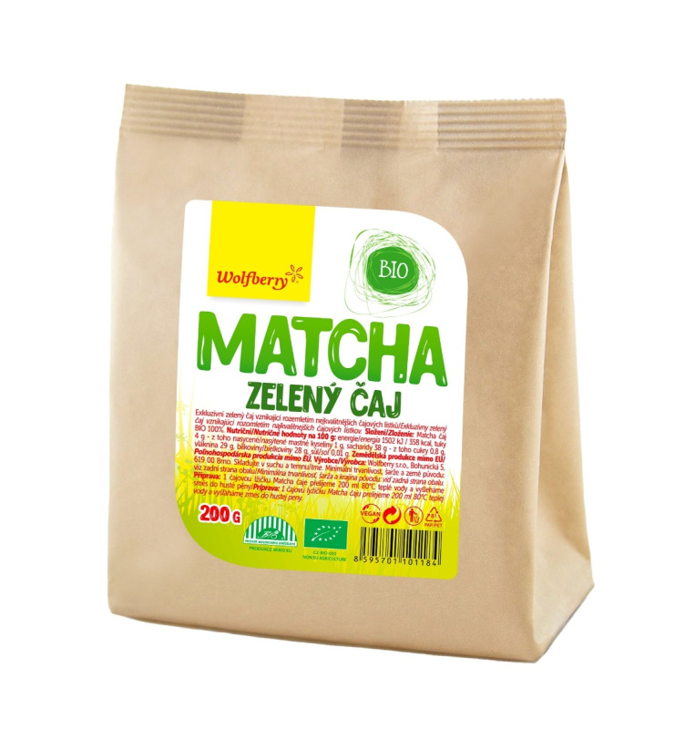 WOLFBERRY Matcha čaj BIO 200 g