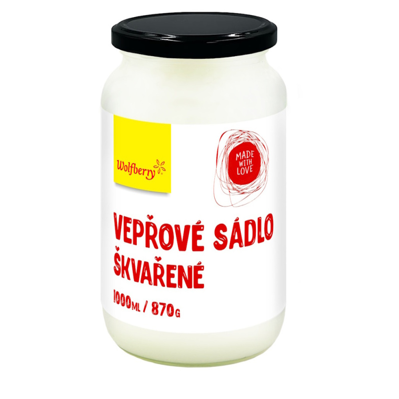 WOLFBERRY Sádlo škvařené vepřové 870 g