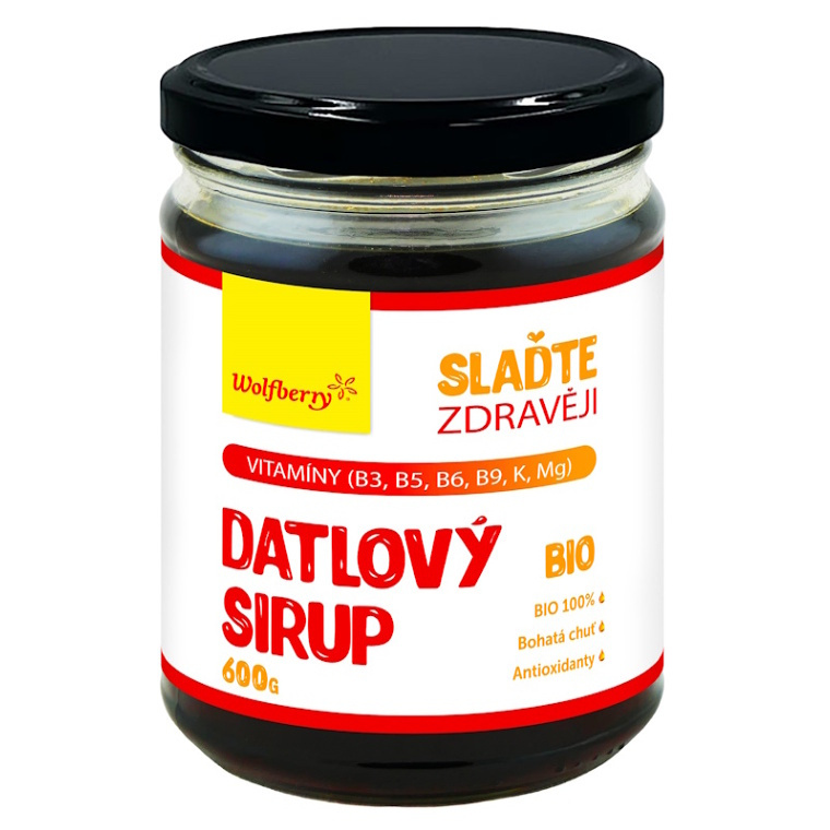 WOLFBERRY Datlový sirup BIO 600 g